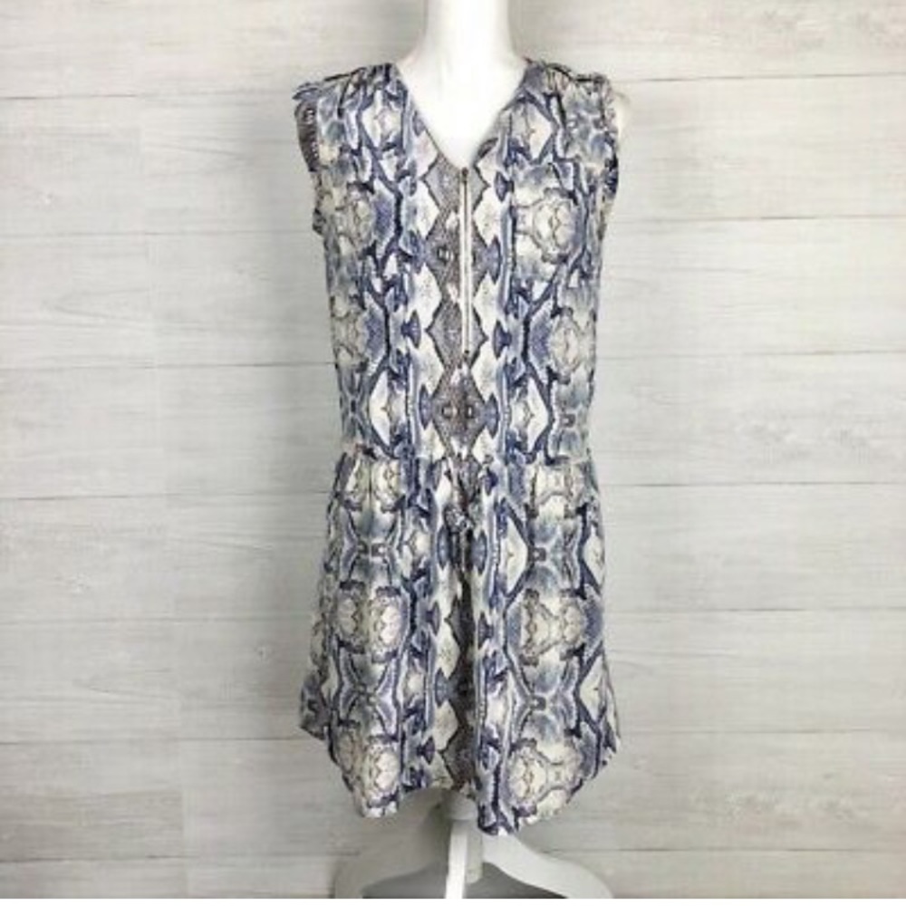 Rebecca Taylor Snakeskin zip up dress